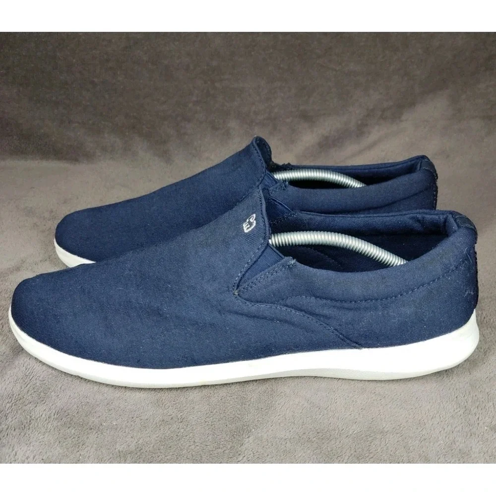 Merinos Wool Navy Blue Mens Slip On Size 13 Shoes Lightweight Comfort Casual - Picture 3 of 8